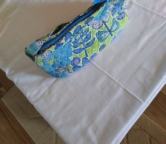 Floral Blue and Green Women's Bag - Picture 4 of 8
